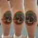 back leg duck tattoo